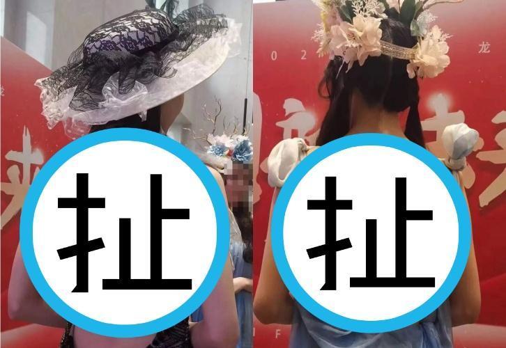 中國大陸有建商為求噱頭,找來女模特兒並在其背上繪製房型格局圖。(翻攝自微博)