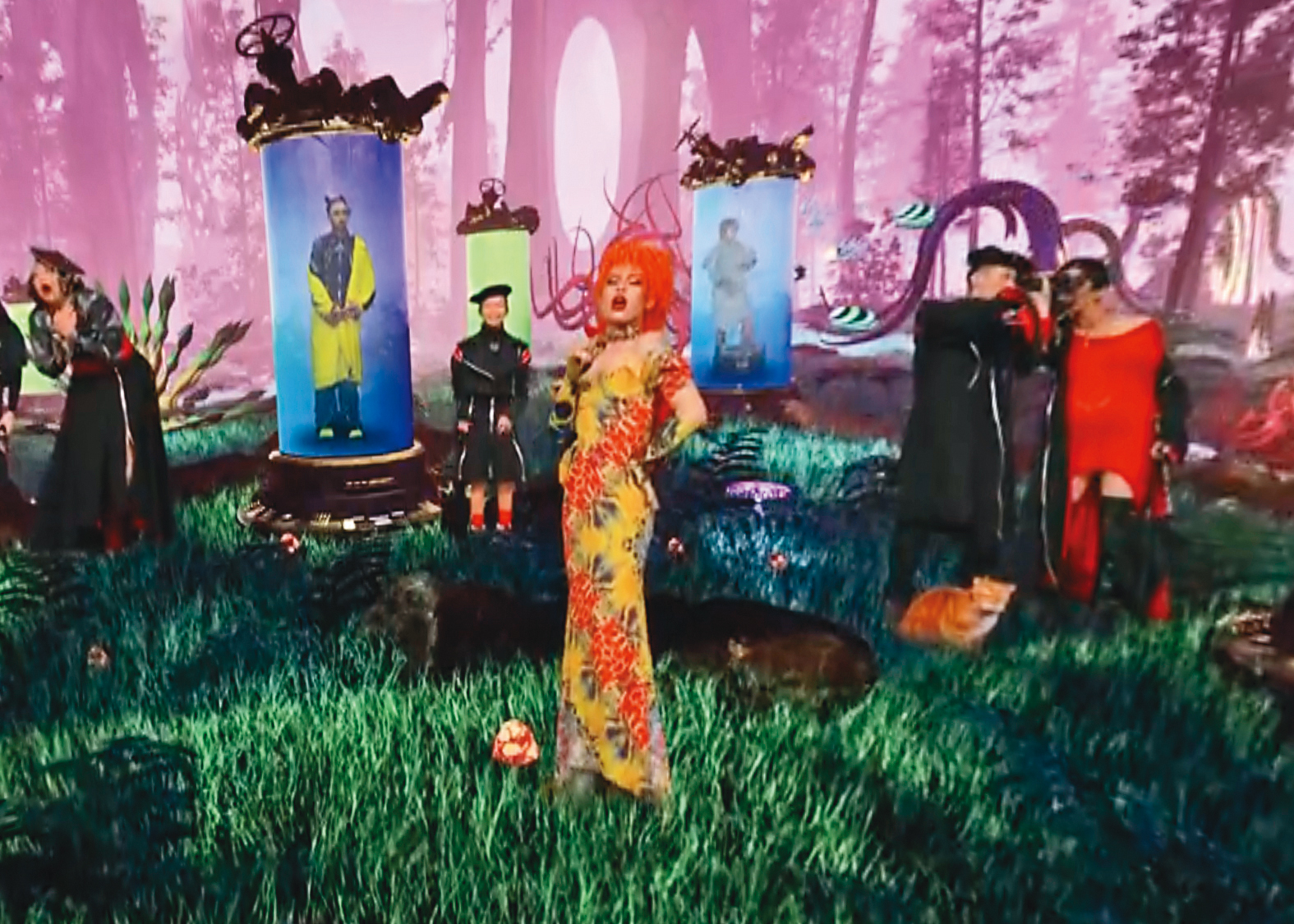 Yolanda日前登上品牌JENN LEE在倫敦時裝週的線上VR展演。(翻攝自JENN LEE的YouTube頻道)