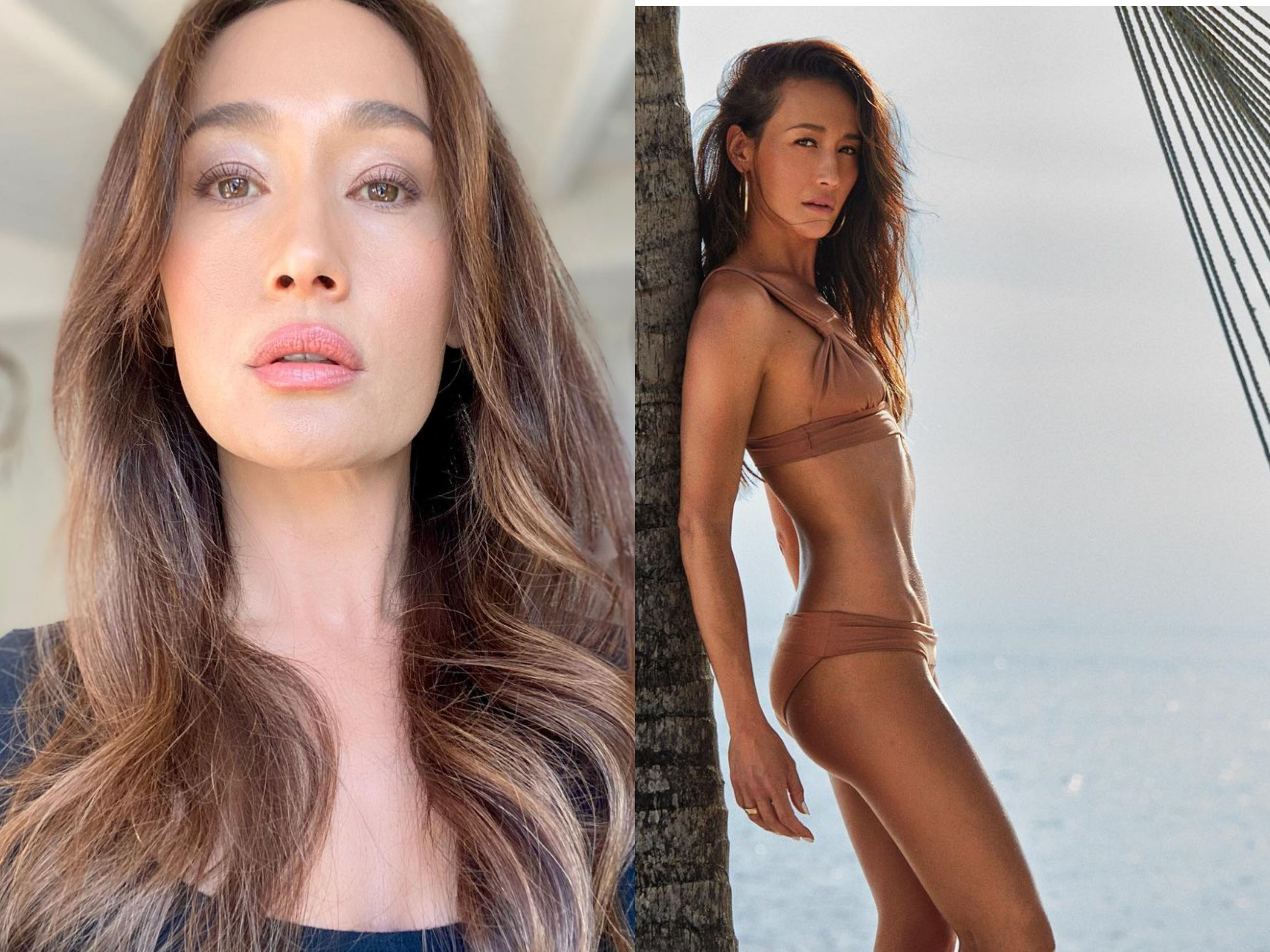 Maggie Q不時在IG分享美照，不管是大頭近拍或泳衣辣照都很誘人。（翻攝自Maggie Q IG）