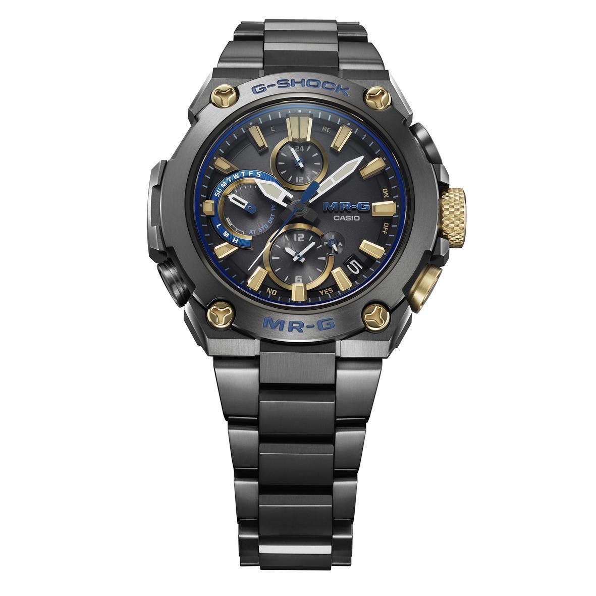G-SHOCK頂級商品線MR-G全新「勝色」系列MRG-B1000BA-1A，建議售價NT$75,000。