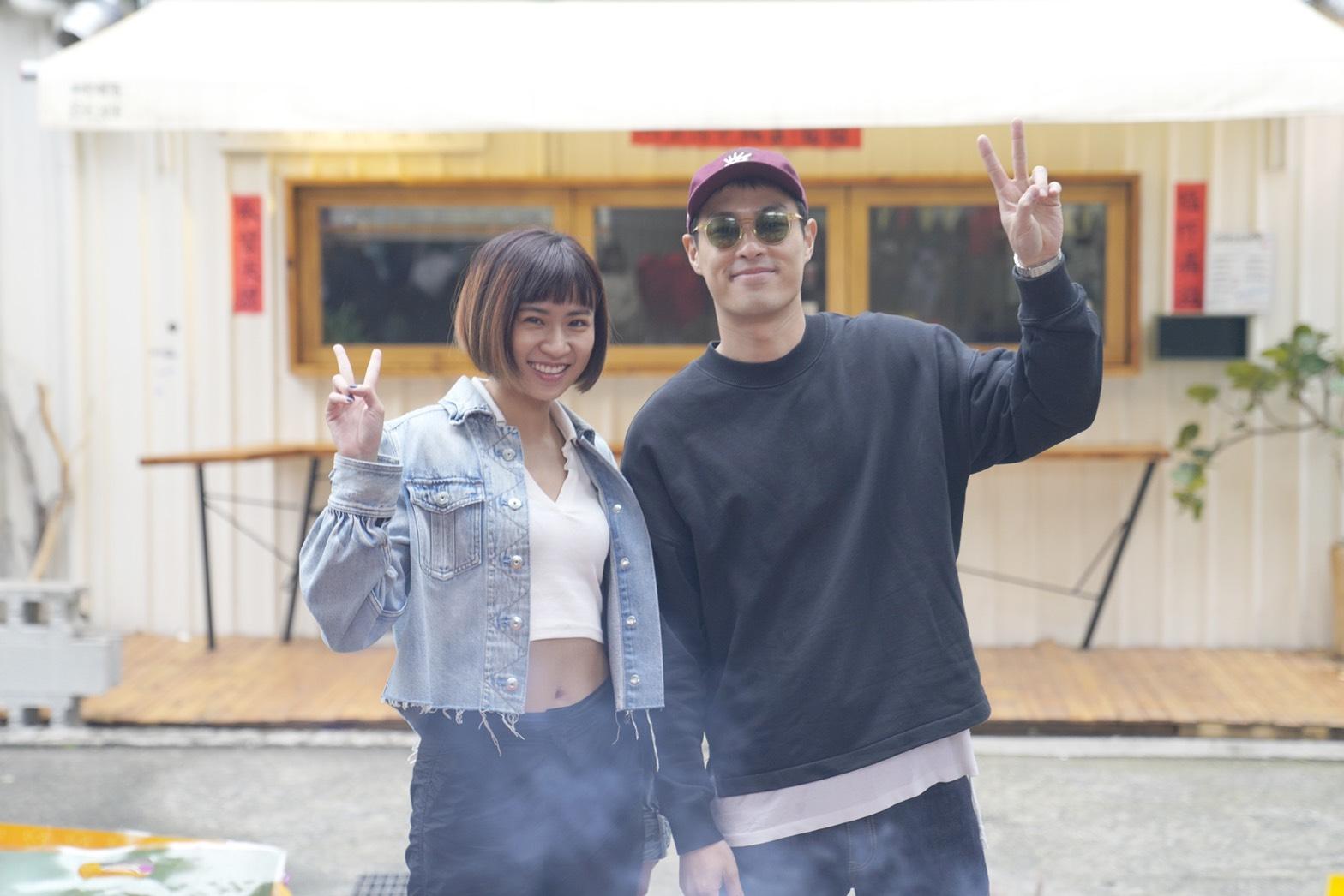 楊祐寧（右）首度擔任影集監製，欽點9m88（左）扛女一。（牽猴子提供）