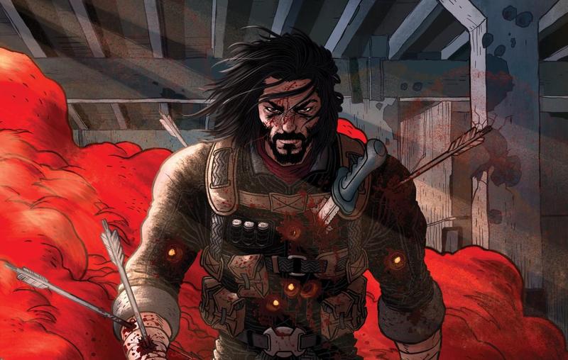 《BRZRKR》由基努李維共同編劇，將由Netflix改編為真人電影與動畫。（翻攝自Boom!Studios官網）