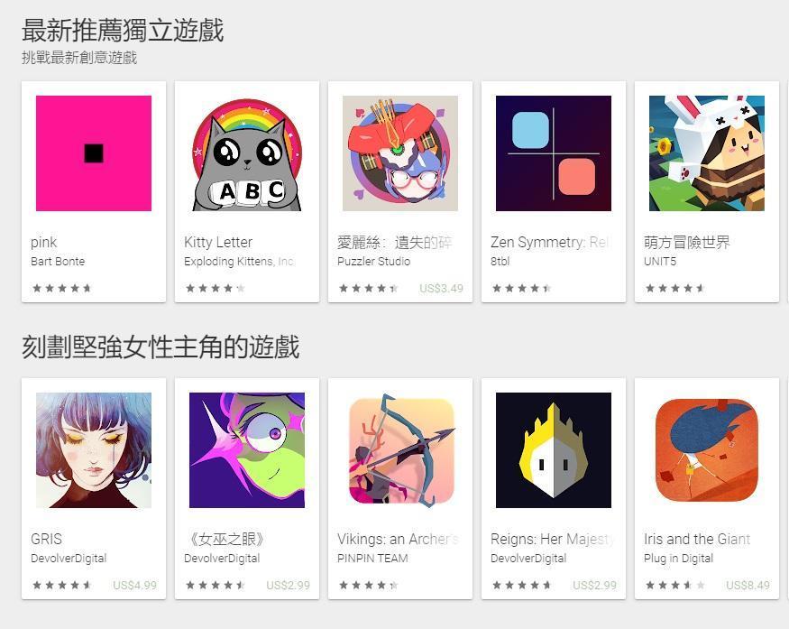 Google能提供開發者做遊戲icon的A/B測試，小小的icon也會影響下載量。（翻攝Google Play）