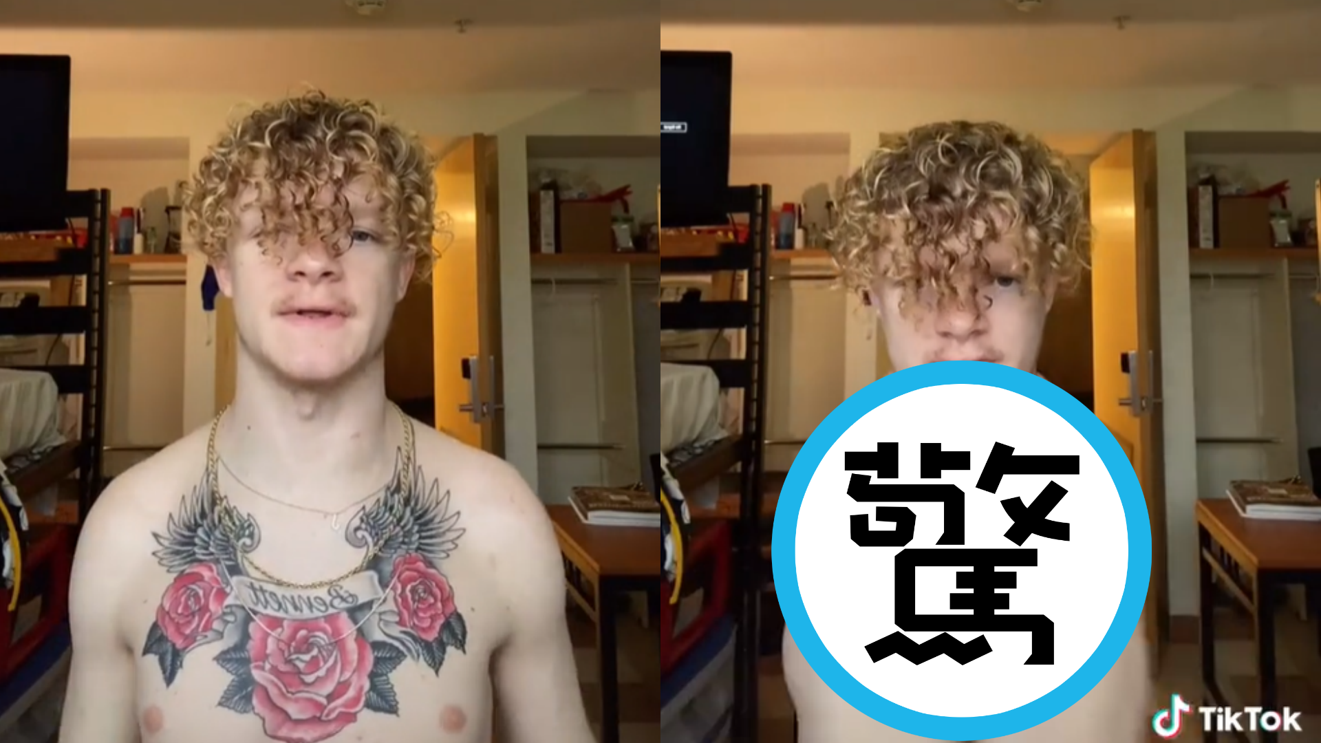 貝內特上傳自己「肩膀拍手」影片，在網路上爆紅。（翻攝自coreybennett501抖音）