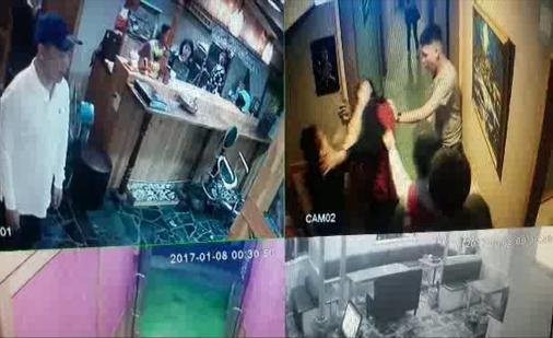 四海幫成員涉嫌在卡拉OK店內糾眾打人,早期參加者多以在校大學生為主。(刑事局提供)