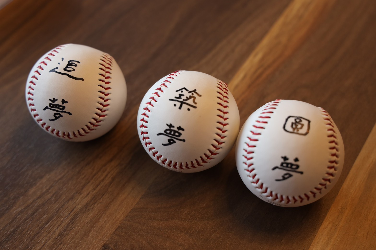 魏應充贈送棒球鼓勵球員追夢築夢圓夢。（頂新和德文教基金會提供）