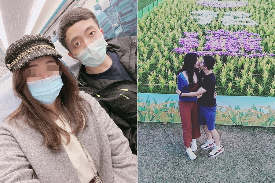 飛官羅尚樺（右）因公殉職，留下懷孕2個月的新婚妻子（左）。（翻攝自羅妻IG）