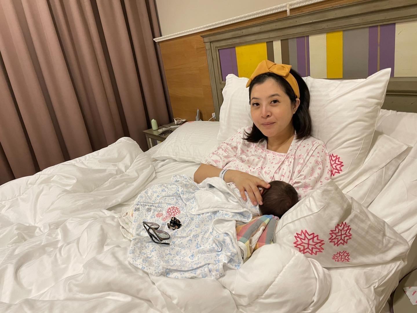 李亮瑾22日喜獲麟兒,笑稱兒子偶包便當明星的爸媽還重。(翻攝自李亮瑾臉書)
