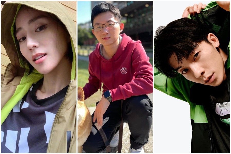 張鈞甯（左）、許光漢（右）等台灣藝人「挺新疆棉」紛紛與品牌切割，視網膜（中）在臉書怒噴「比香菜還噁」。（翻攝自張鈞甯、許光漢、視網膜Retina臉書）