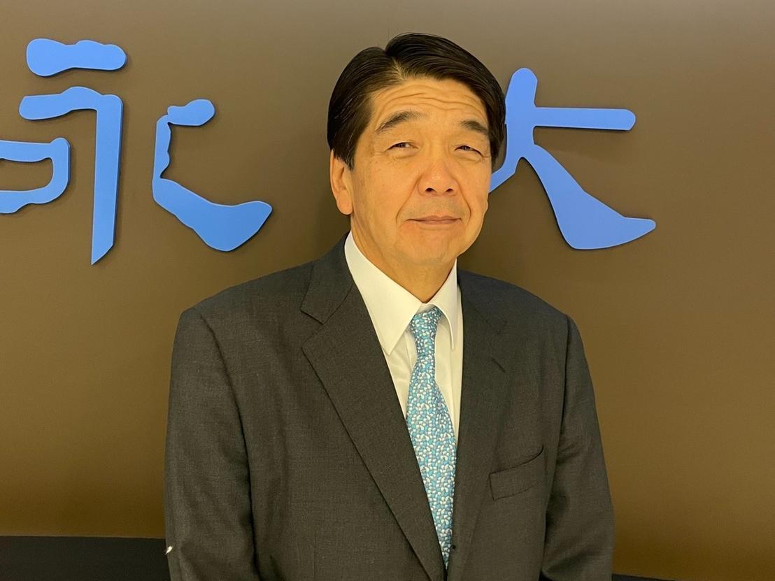 永大原董事長許作名因個人生涯規劃請辭,改由日立代表長島真接任。(永大提供)