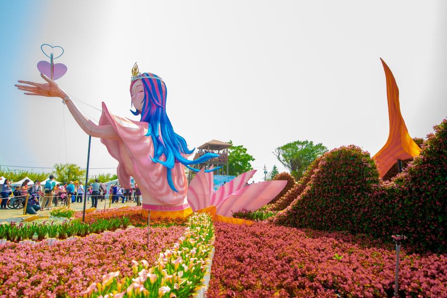 2021桃園彩色海芋季展期至4月11日為止。（翻攝自鄭文燦臉書）