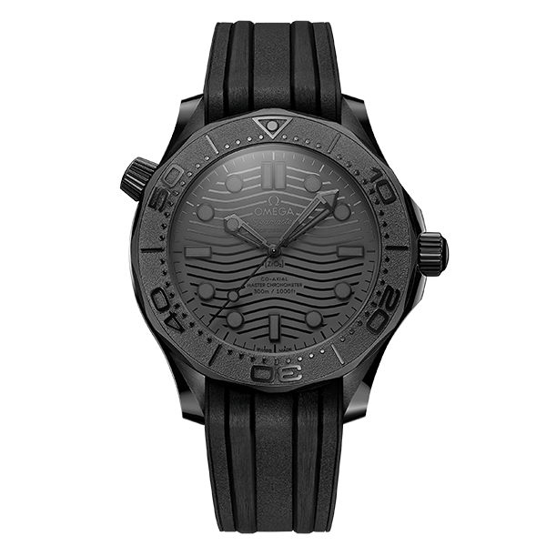 Seamaster Diver 300M Black Black｜錶徑43.5mm／黑色陶瓷材質／時間指示／8806自動上鏈機芯／防水300米／建議售價：NT$ 283,000