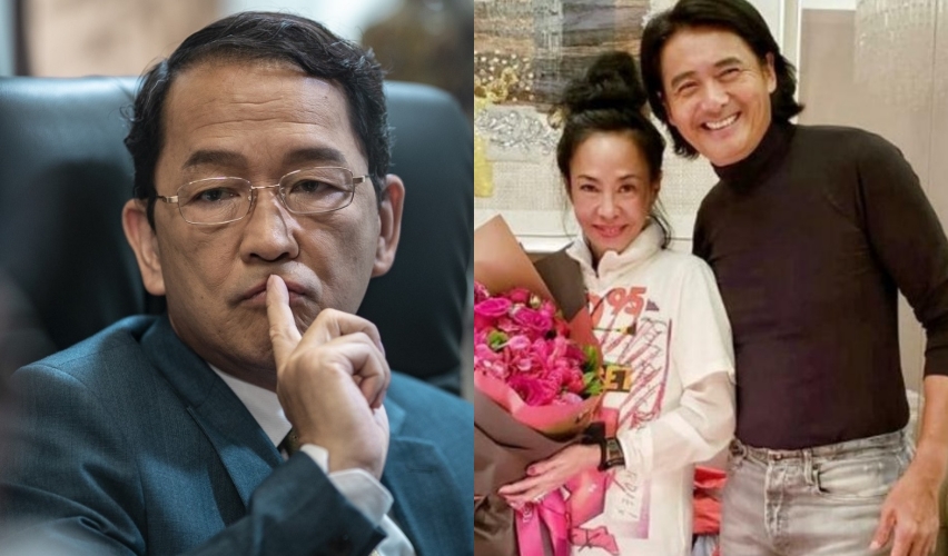 「發嫂」陳薈蓮（右圖左）表示周潤發（右圖右）相當欣賞廖啓智（左圖），沒想到對方會走得這麼快。（翻攝自電視劇《教束》官網劇照、周潤發吧微博）