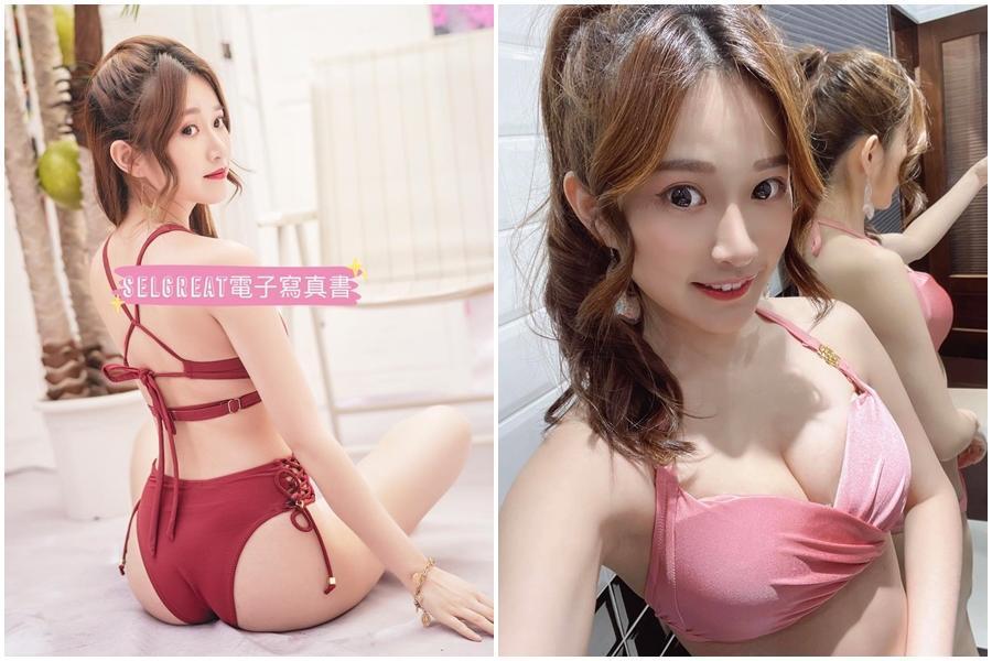 艾瑞絲喜歡展現身體部位,寫真書秀出水蜜桃翹臀。(翻攝自艾瑞絲臉書)