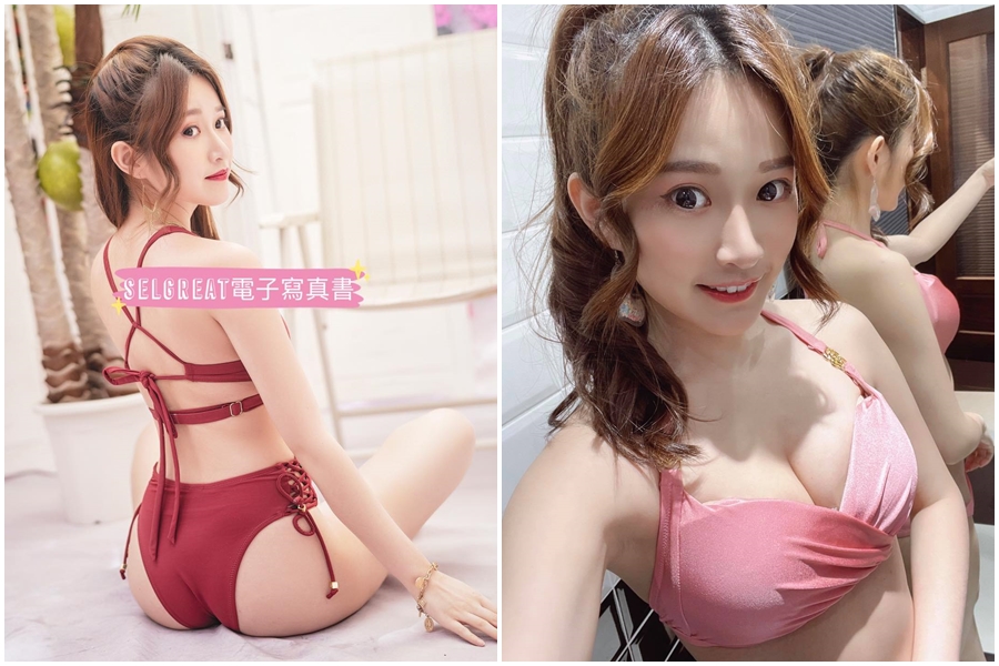 艾瑞絲喜歡展現身體部位，寫真書秀出水蜜桃翹臀。（翻攝自艾瑞絲臉書）