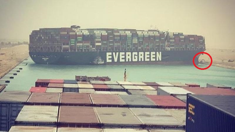 救援長賜號的挖土司機開推特帳號表示，自己其實被老闆騙了。（圖片翻攝推特Guy With The Digger At Suez Canal）