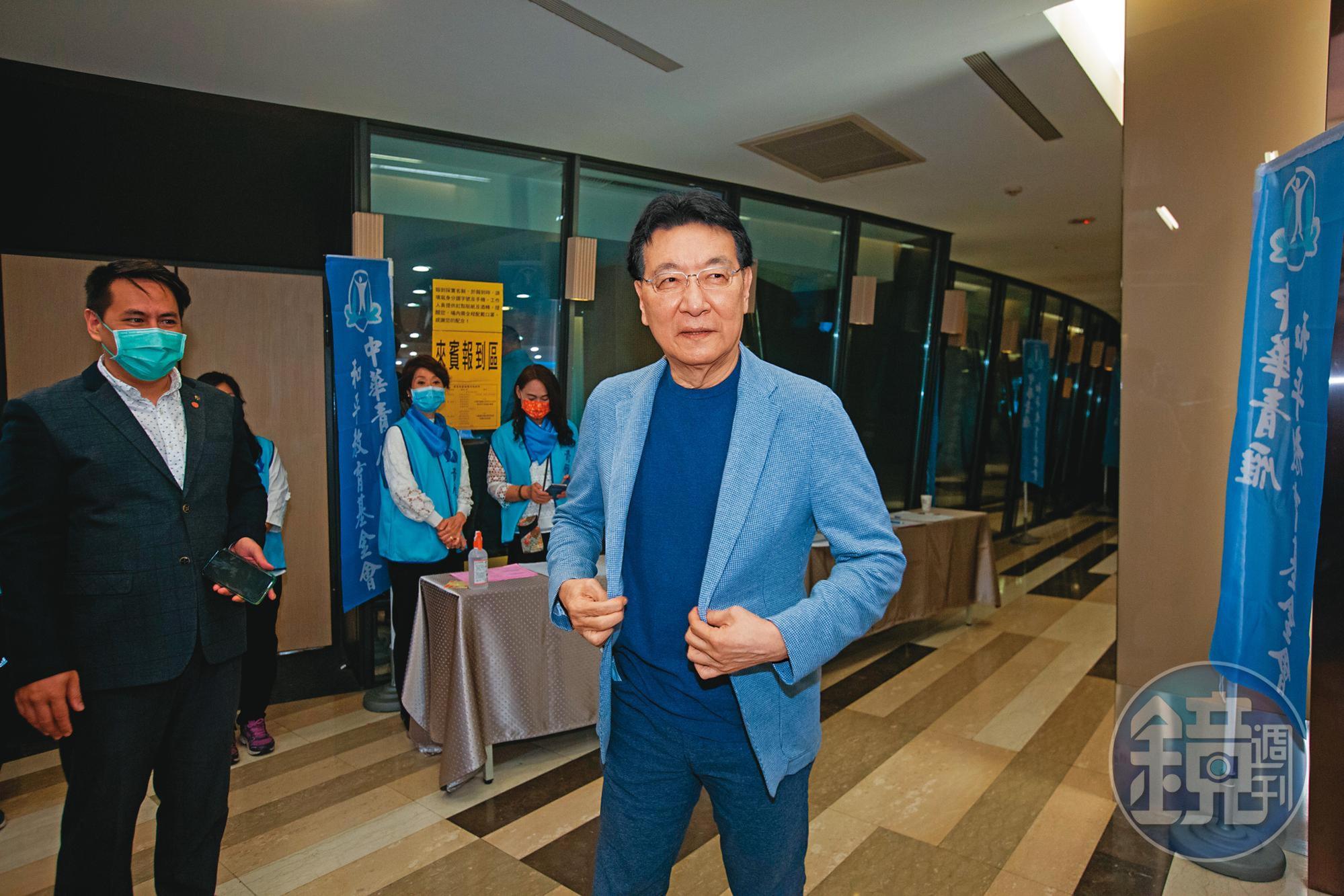 黨內普遍認為,趙少康(圖)無法取得黨魁參選門票後,韓國瑜親自出馬的機率大增。