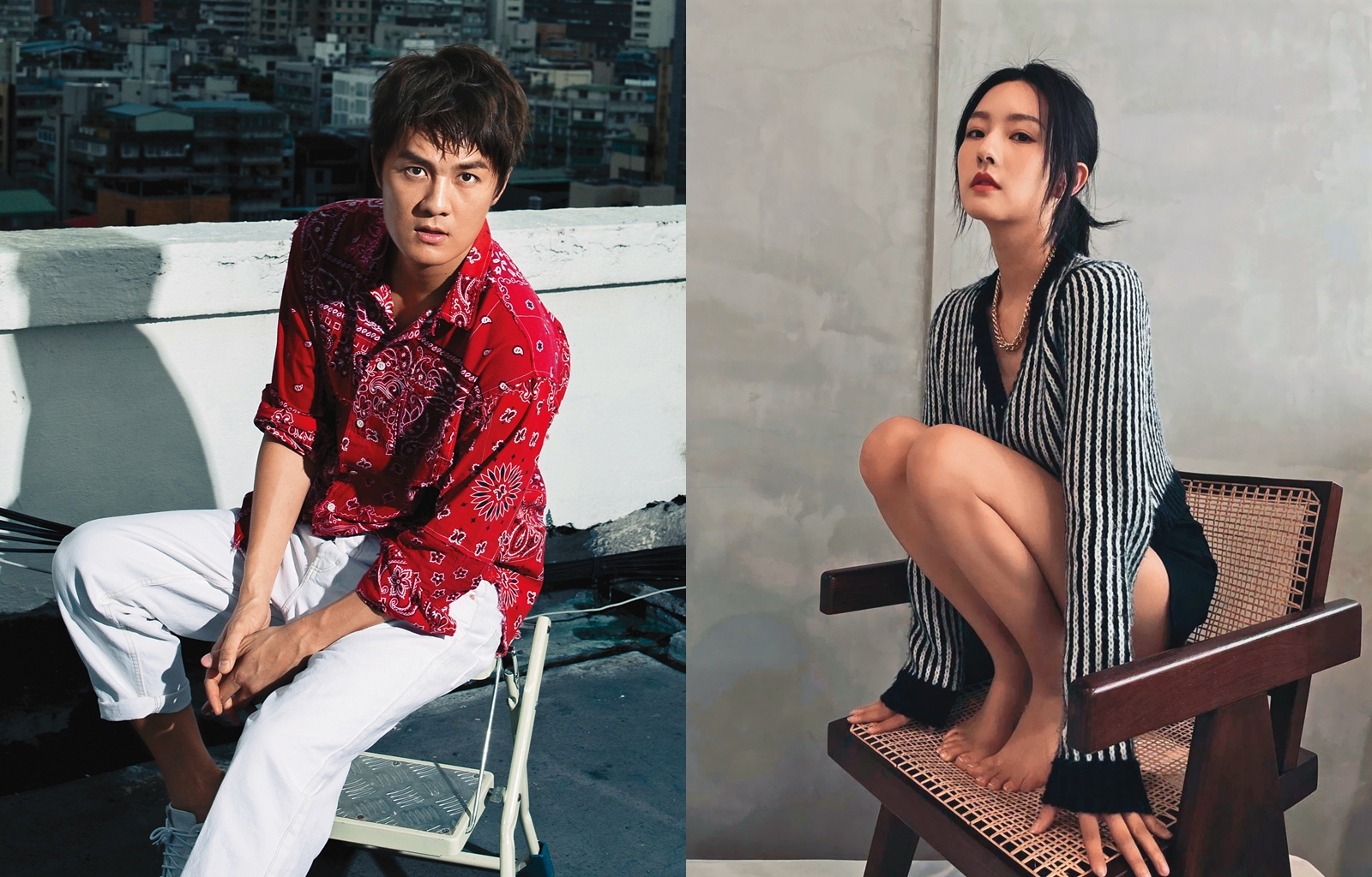 吳克群與陳語安相戀3年，最後協議分手，從情人退回朋友關係。（左圖本刊資料照、右圖翻攝自陳語安IG）