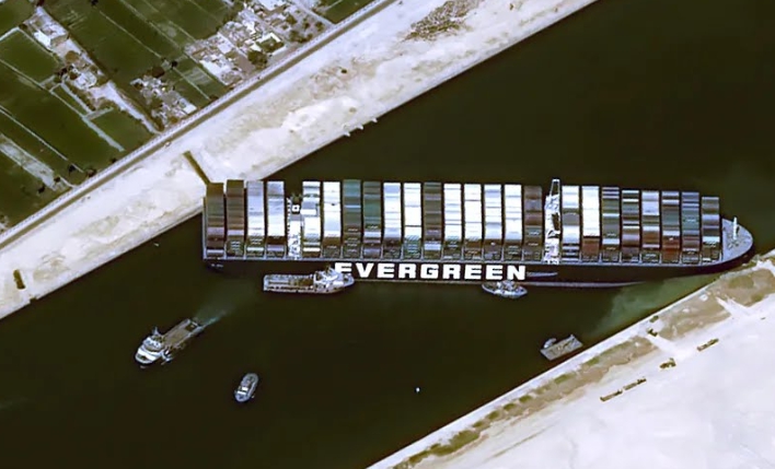 長賜輪擱淺落幕，但這件事仍會在網路流傳，Google地圖出現打卡地標。（翻攝自Google Maps）