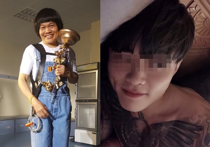 神似港星「八兩金」葉競生的楊姓男子,偽裝成富二代在網路上誘騙女子上床後再借款不還。(翻攝八兩金微博、當事人臉書)