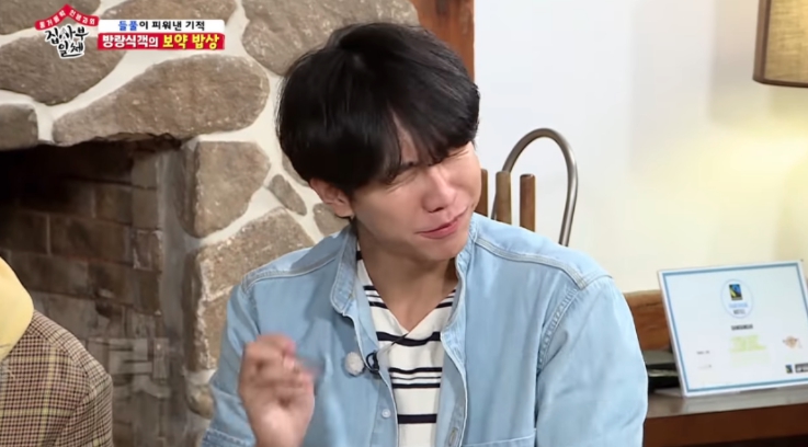 李昇基在《家師父一體》初次品嘗林祉鎬製作的料理，多次發出讚嘆。（翻攝自SBS）