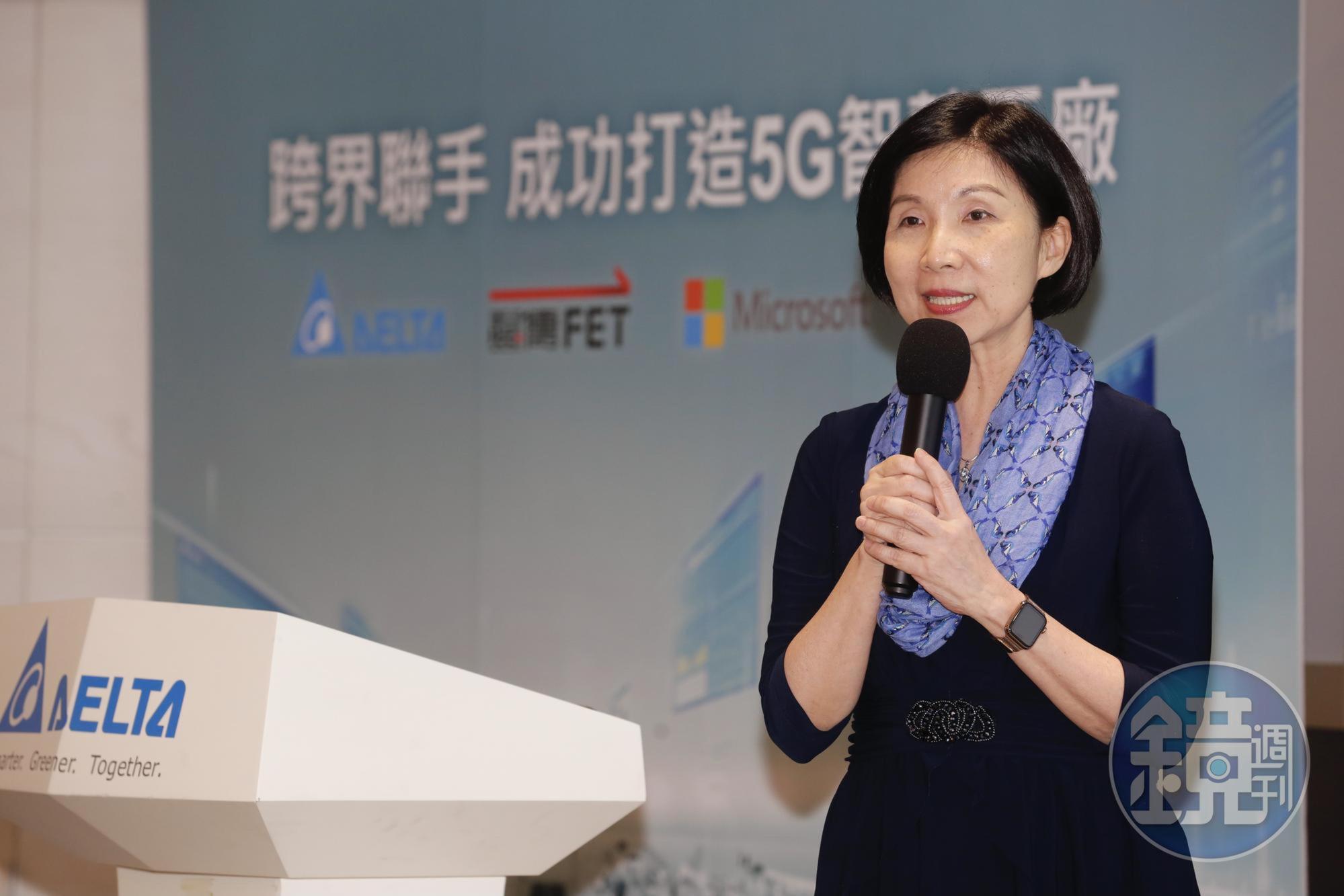 遠傳總經理井琪表示，台達電5G智慧工廠只是開端，要帶動更多產業加入5G懷抱。