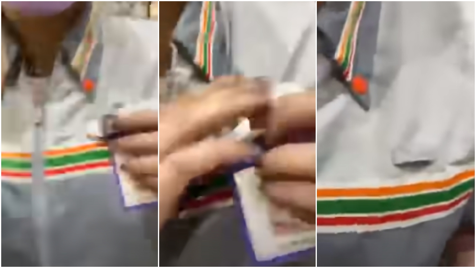 一名自稱董事長、全身愛馬仕的女子因優惠與店員發生口角，還動手扯店員的名牌。（翻攝自YouTube頻道）