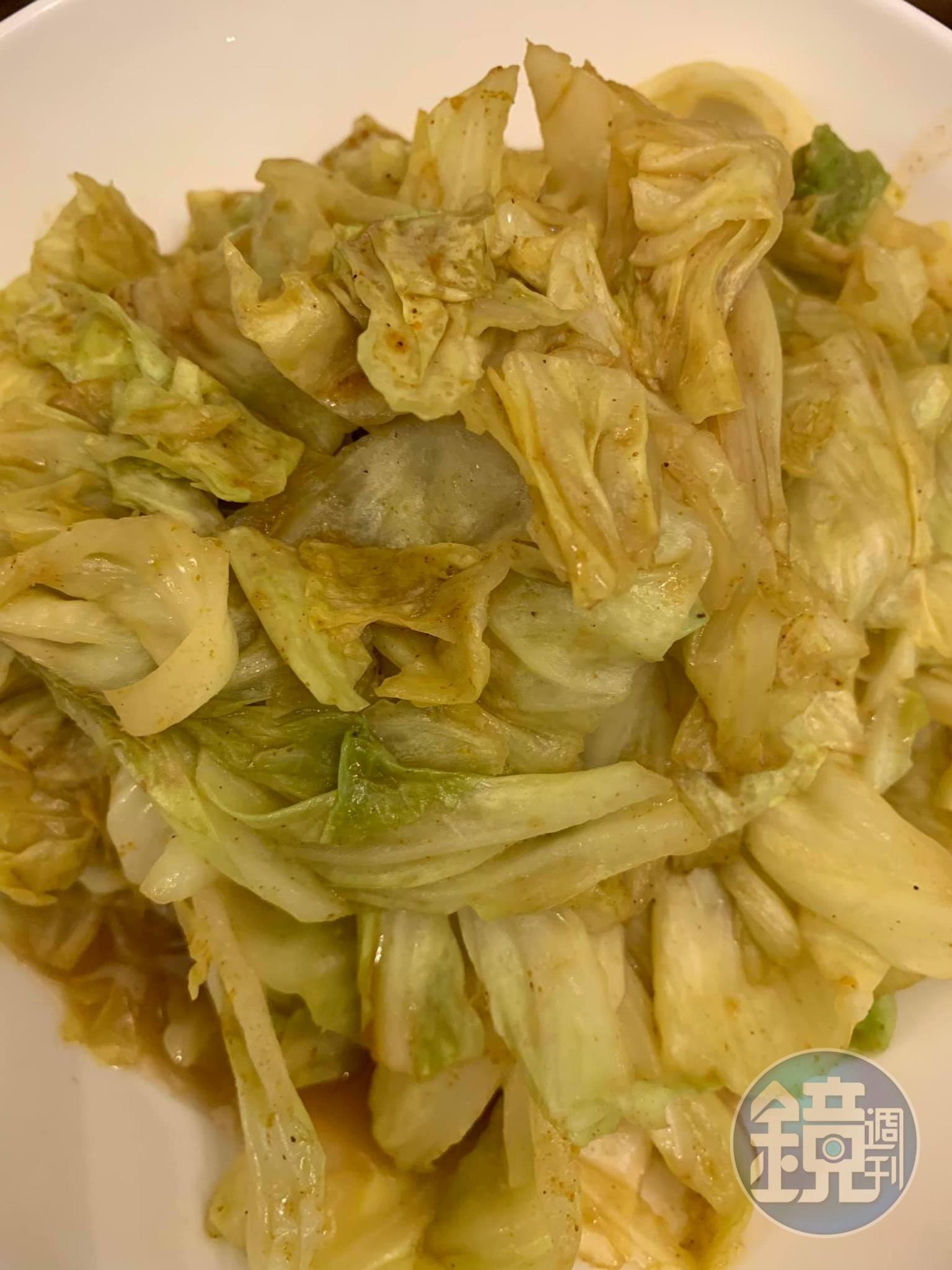 咖哩口味的高麗菜（長年吉祥）。