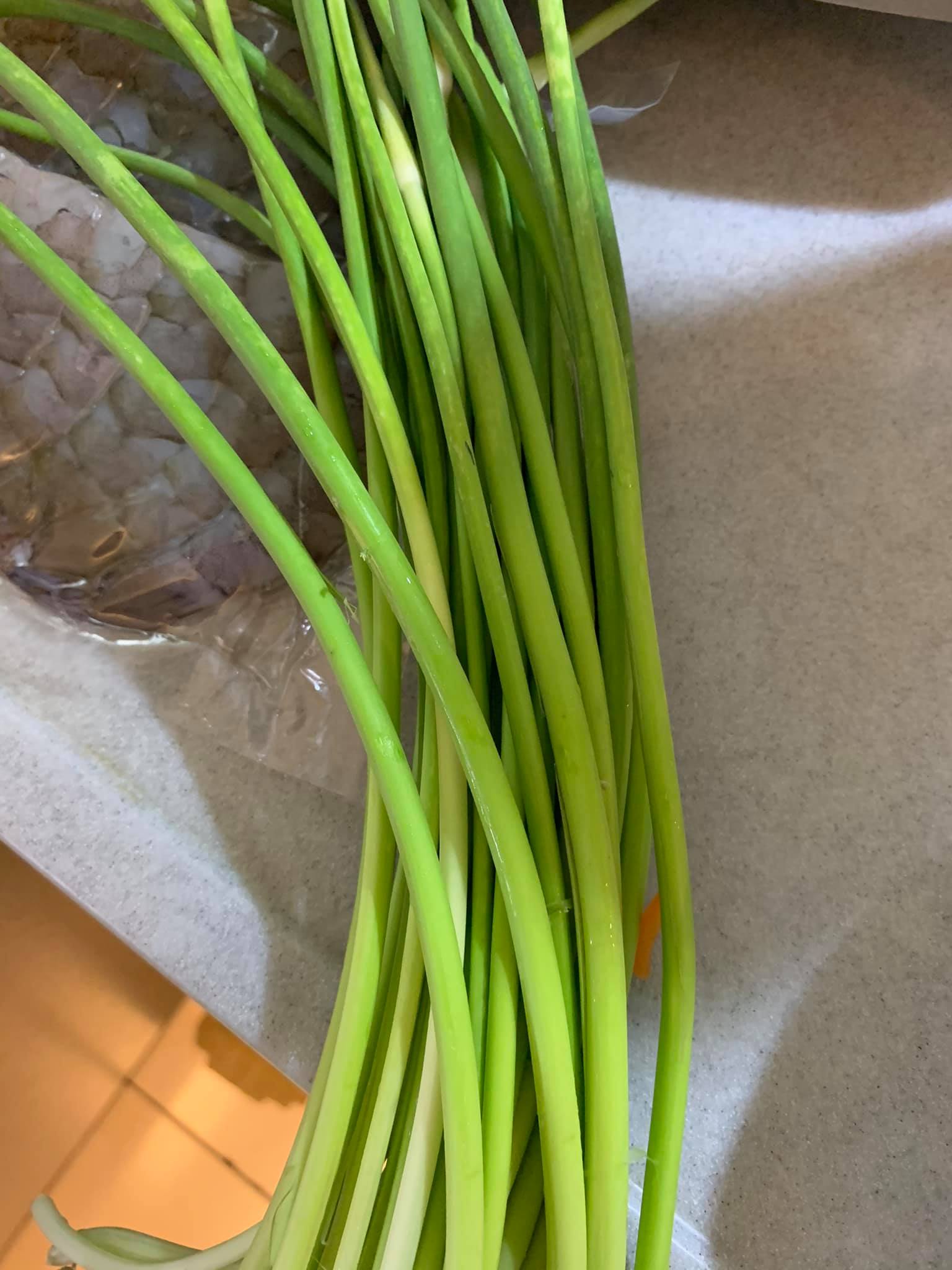 春天才有的蒜苔。