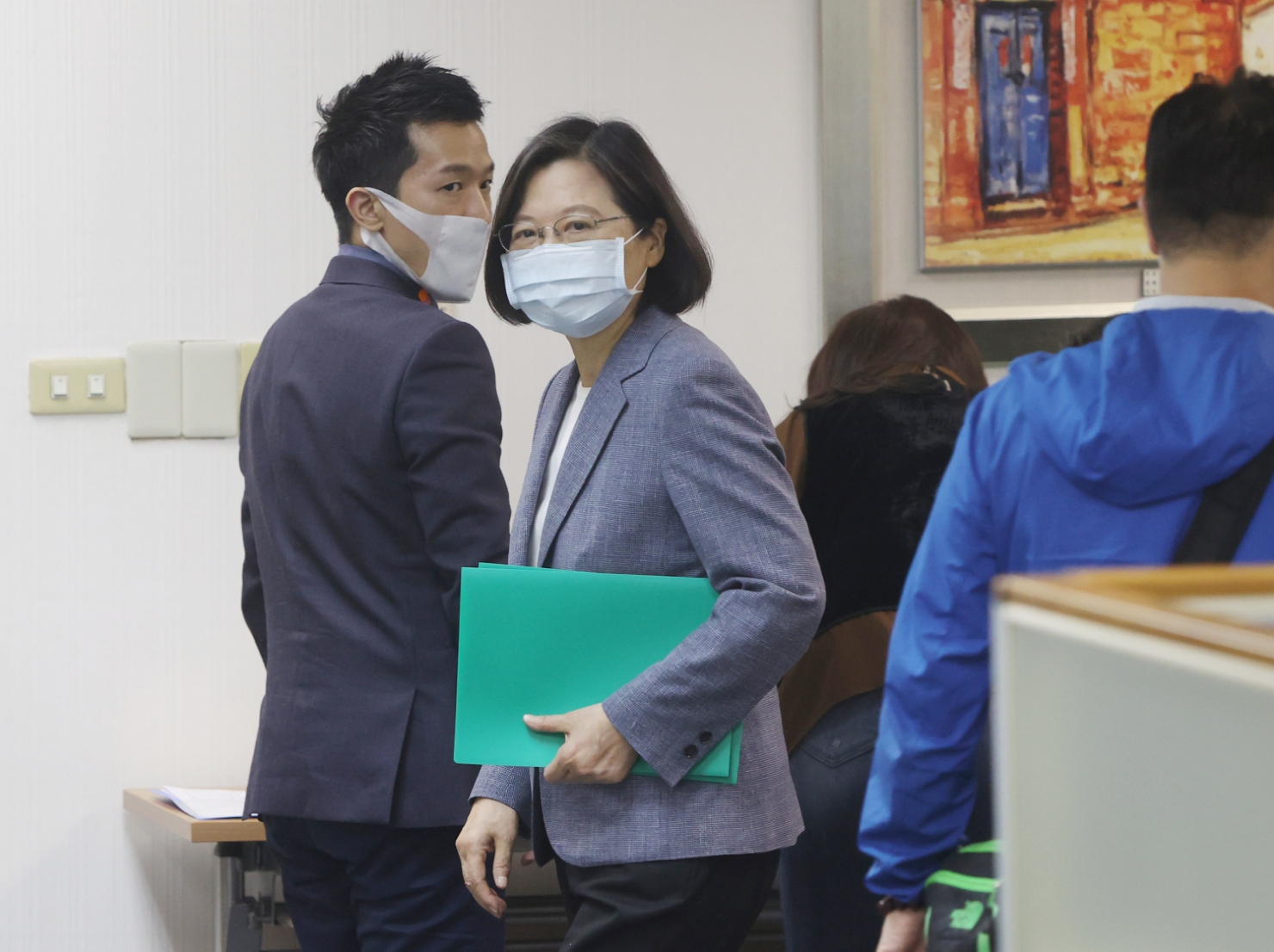 總統兼民進黨主席蔡英文今出席民進黨中常會。