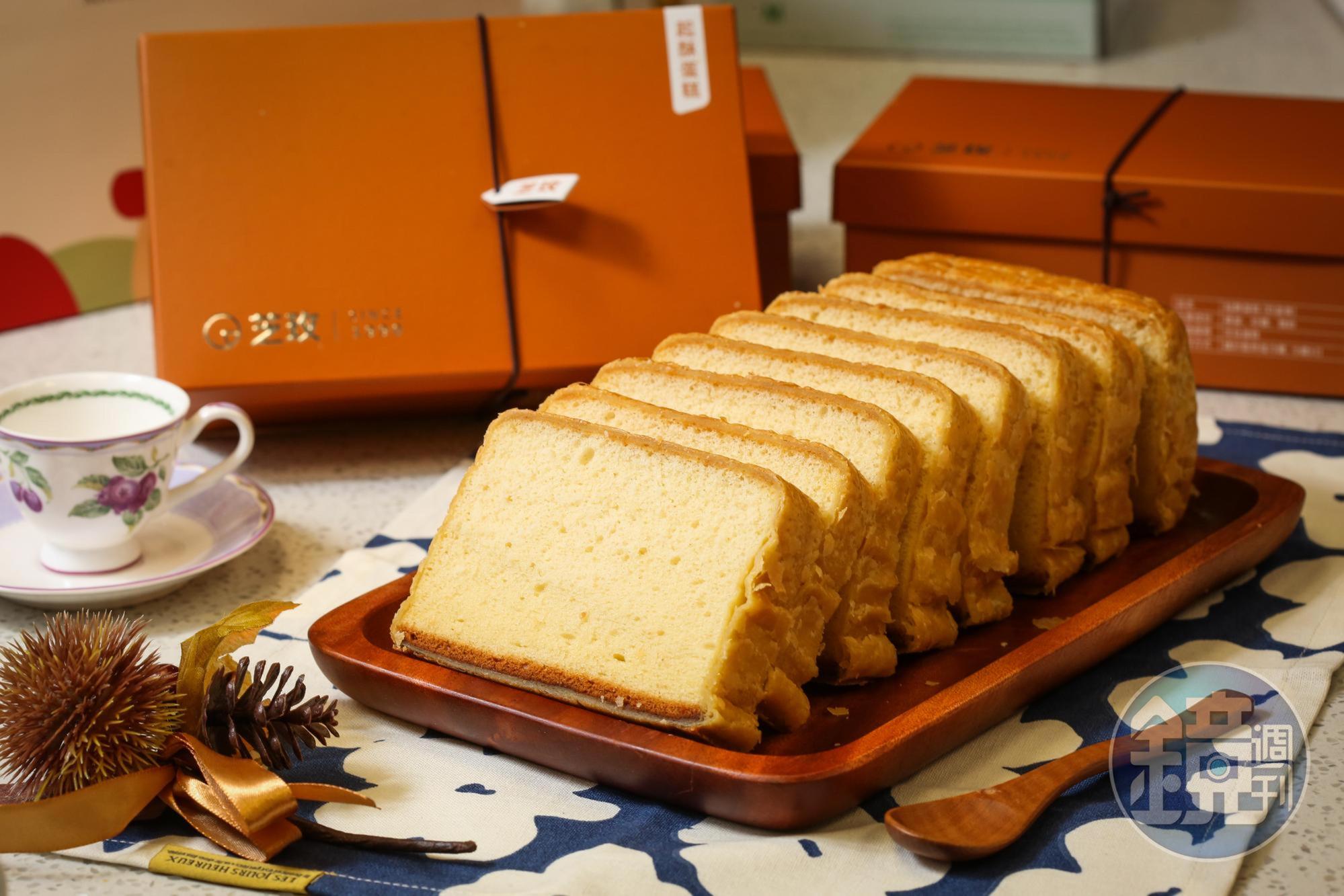 芝玫蛋糕的起酥蛋糕外皮酥香,不泛油光,甜度適中。(230元/盒)