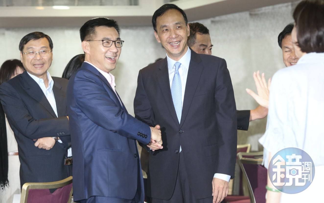 國民黨主席預計7月改選,有意角逐黨魁的前新北市長朱立倫,近日私下密會江啟臣。(資料照)