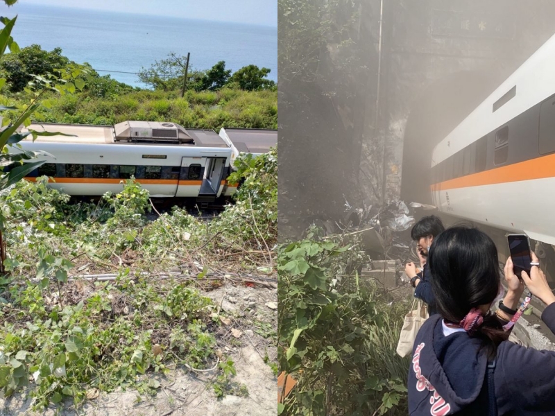 目前事故路段「一線阻斷、一線通車」，蘇貞昌亦表示會盡快搶通。（翻攝自Dcard）