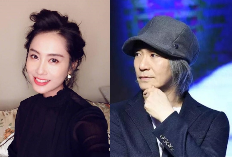 周星馳與朱茵過去曾傳出過緋聞。（翻攝自朱茵微博、《西遊：伏妖篇》微博）