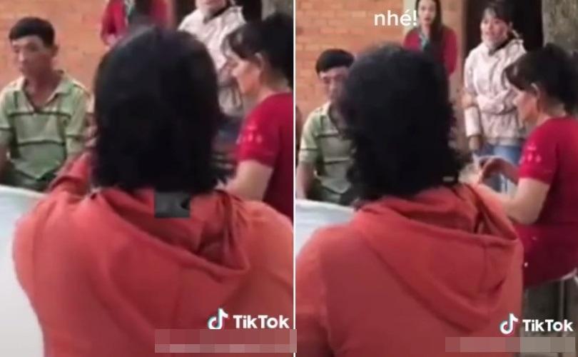 雙方家長加入離婚談判,卻反倒讓雙方陷入唇槍舌戰。(翻攝自「nguyenhungmanh79s」 TikTok)