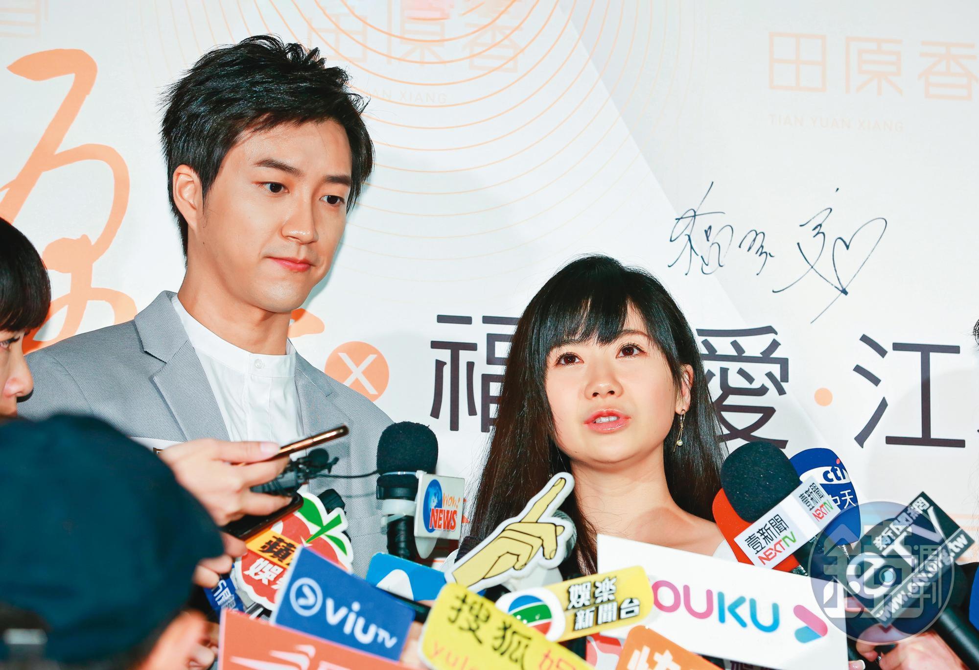 江宏傑（左）當初曾點出福原愛（右）的「兩面性」，這次他「被離婚」其實一開始有些措手不及，感覺得出用情依然至深。