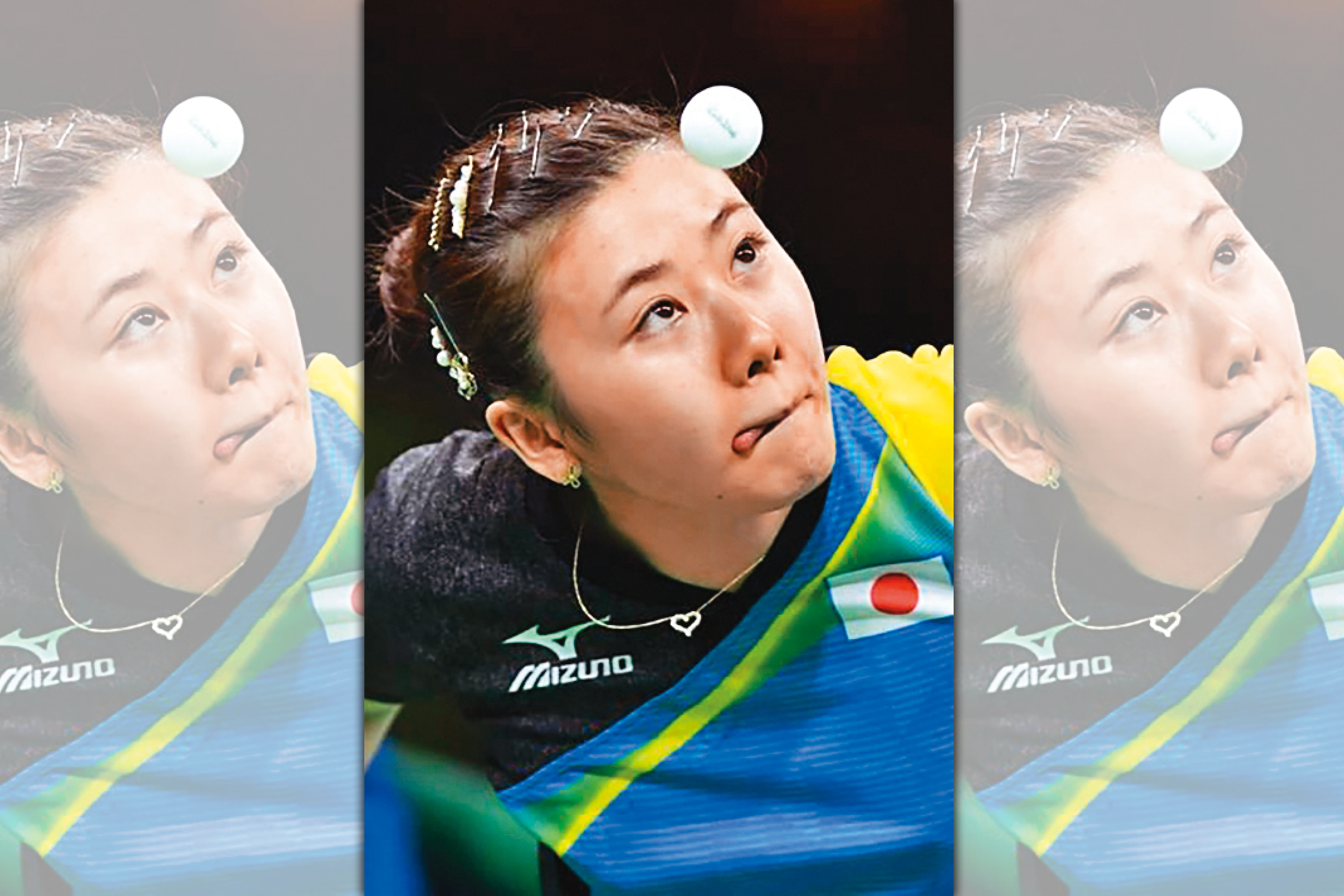 福原愛吐舌的樣子真是「卡哇伊」，可愛到「雅美蝶」。（翻攝自批踢踢）