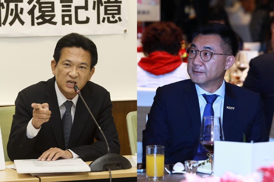 針對國民黨主席江啟臣（右）等人發起要成立小組針對台鐵事故究責，民進黨立委林俊憲（左）批評根本是在消費太魯閣號意外。（本刊資料照）