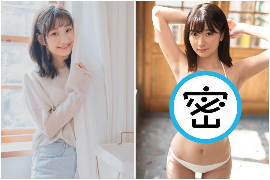 日本AV女優鷲尾芽衣(右圖)跟網紅愛莉莎莎(左圖)長相十分神似。(左圖翻攝自愛莉莎莎IG、右圖翻攝自PTT)
