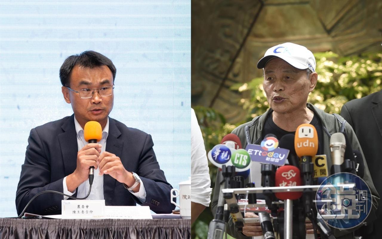 潘忠政(右圖)認為政府根本沒有釋出善意,陳吉仲(左圖)今日對此做出回應。(本刊資料照)
