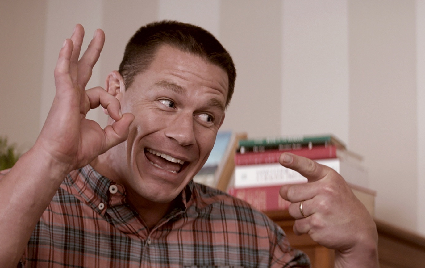 摔角選手出身的約翰希南，是人人眼中的大塊頭，但沒想到他也有脆弱的時候。（UIP提供）