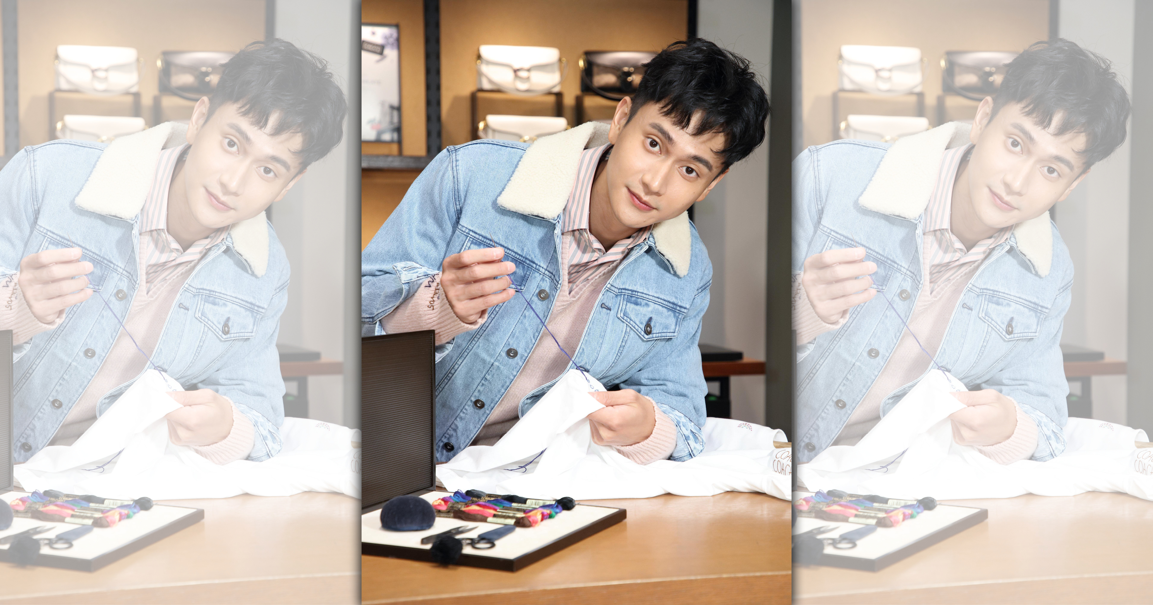 劉冠廷出席COACH FOREVER限定刺繡客製化服務記者會。（COACH提供）