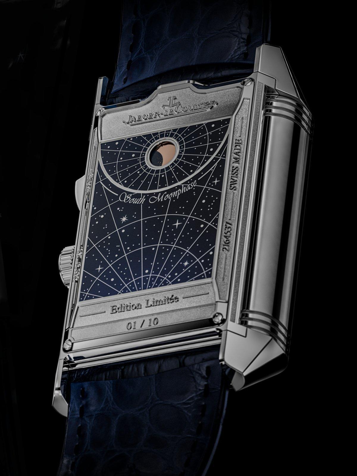 積家Reverso大複雜功能四面腕錶Reverso Hybris Mechanica Calibre 185 Quadriptyque錶殼底部的第四面。