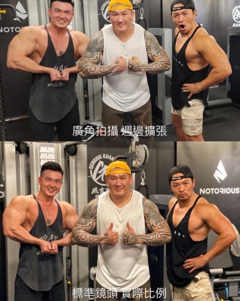 李沛旭在IG上PO出使用廣角鏡頭前後照片,表示他只教一次,聽得懂就懂。(翻攝自李沛旭IG)