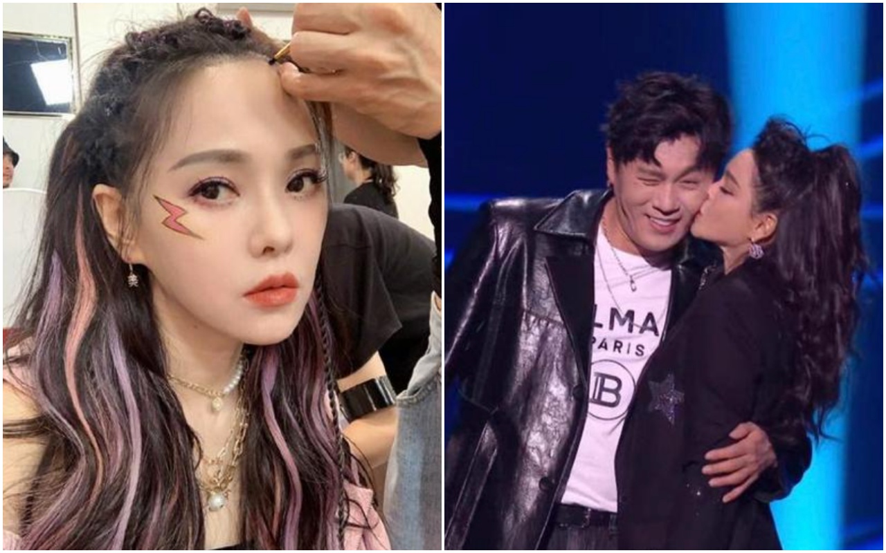 女星伊能靜和老公秦昊感情甜蜜。（翻攝自微博）