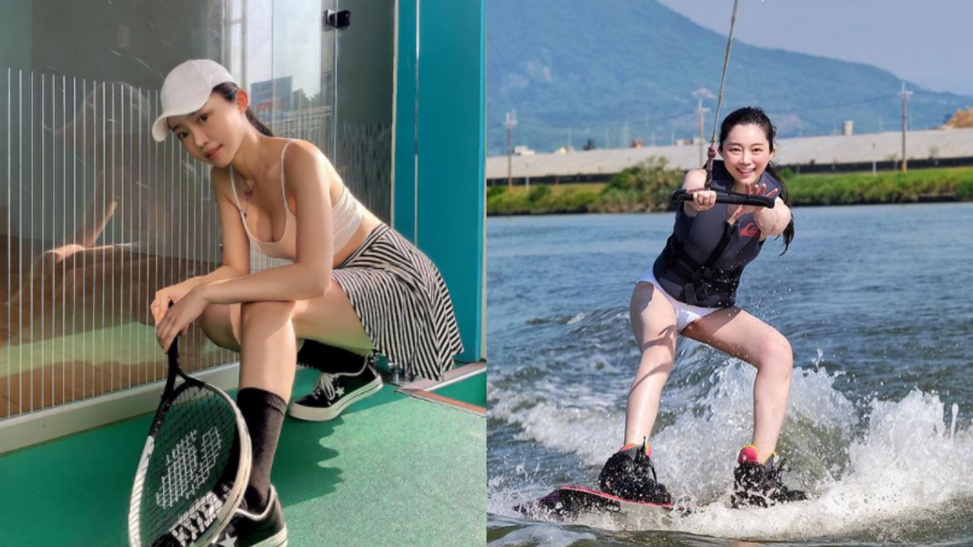 An也積極嘗試不同運動，是名十足的陽光正妹。（翻攝自ohgoodjobpal IG）