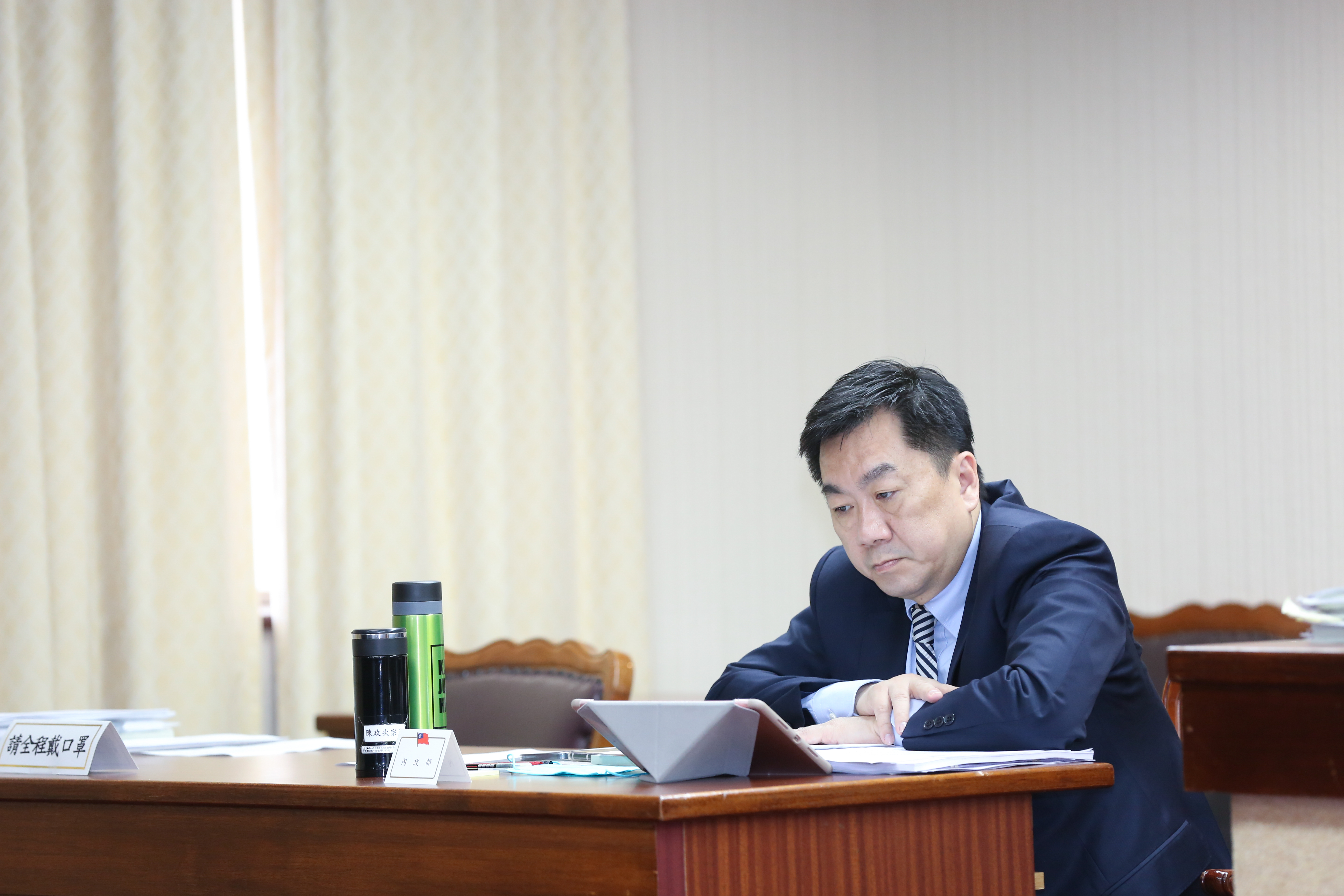 針對國民黨不滿內政部報告，陳宗彥澄清，僅就現狀提出報告，非建議或要求更改黨徽。（本刊資料照）