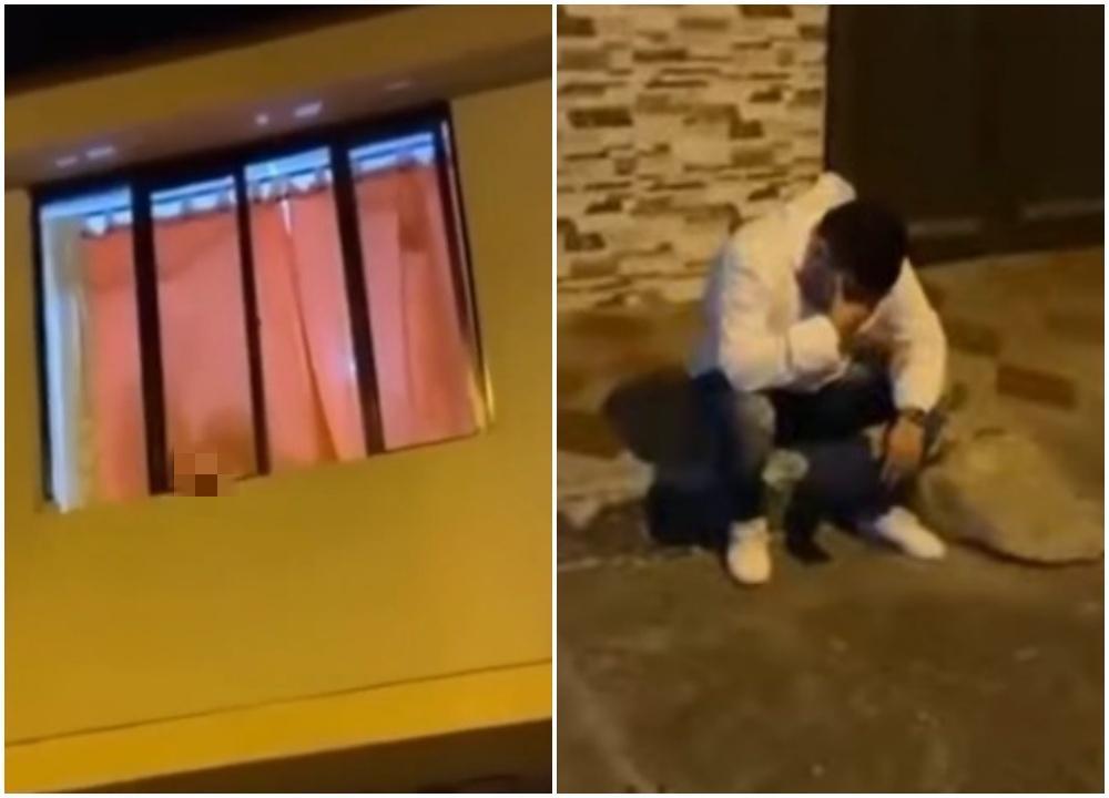 哥倫比亞一名男子想跟女友求婚,卻驚覺自己被戴綠帽。(翻攝自漩渦視頻微博)