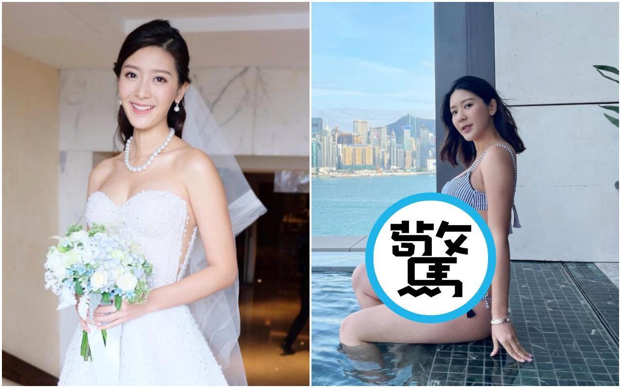 余香凝曬超大孕肚照,讓網友驚呼連連。(翻攝自余香凝IG)