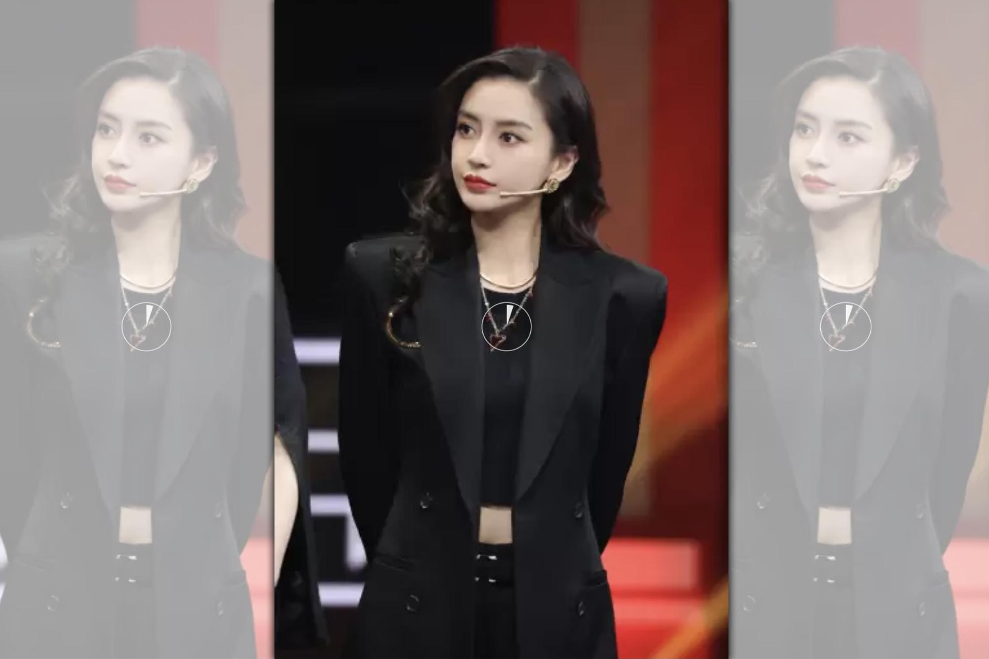 Angelababy近日在綜藝節目《王牌對王牌》第6季中的一番說話，成功掀起話題。（翻攝自微博）